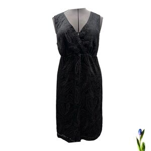 Eddie Bauer Black Velvet Paisley burnout size 12